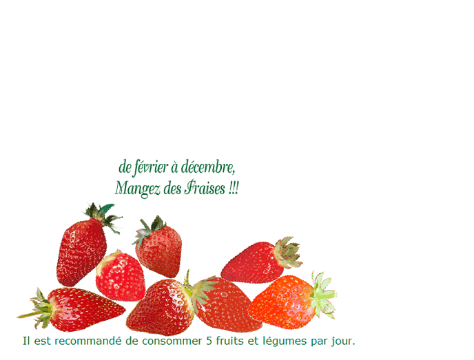 mangez des fraises !